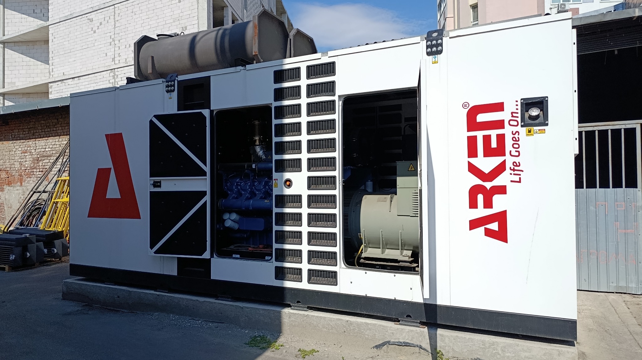 Дизельний генератор на об’єкті